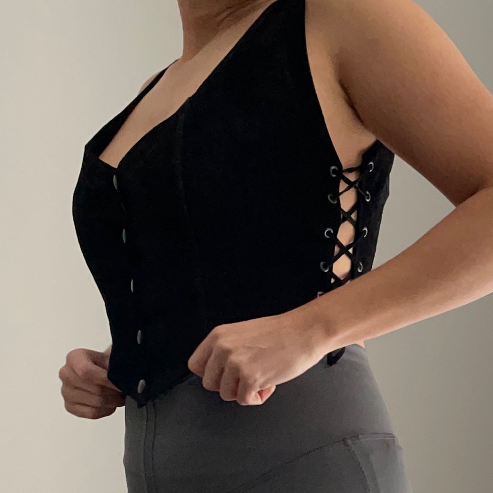 Genuine suede western vest - Picture 2 of 4